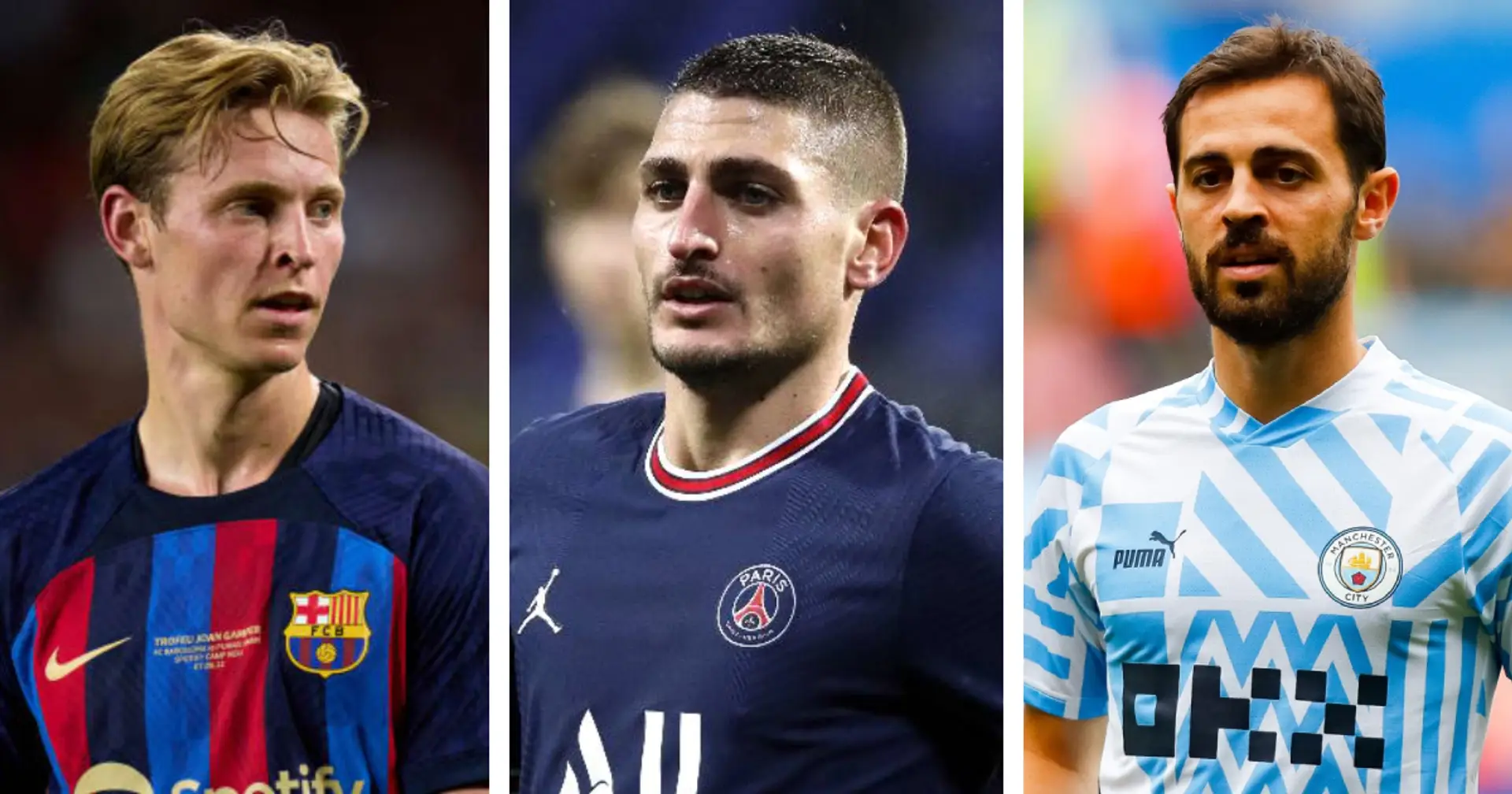 De Jong, Veratti and Bernardo Silva could be involved in 3-way transfer — Man United not in the mix