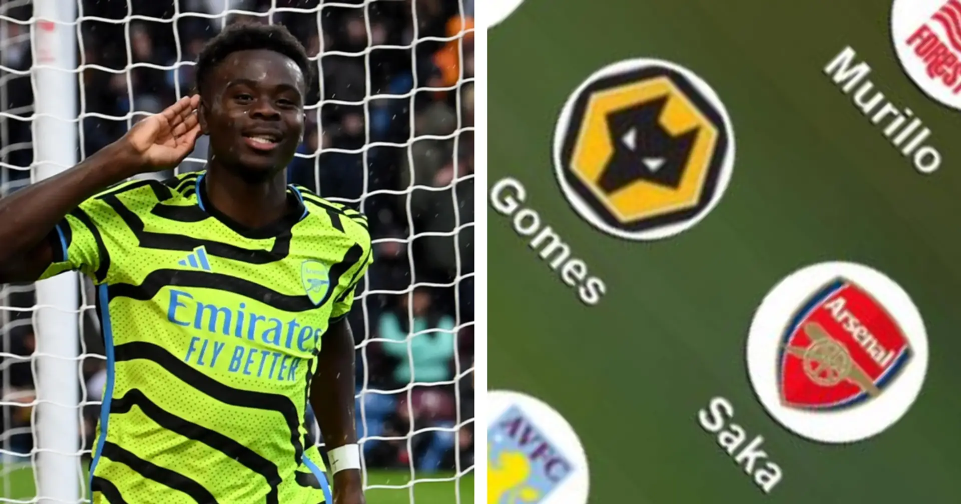 Saka & one more Arsenal star make BBC's Team of the Week after Burnley rout