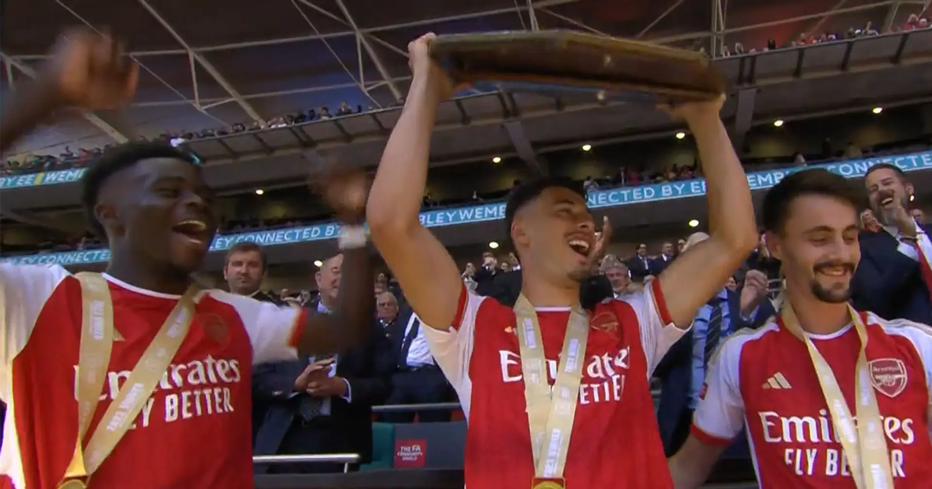 4 best pictures as Arsenal lift 2023 Community Shield 