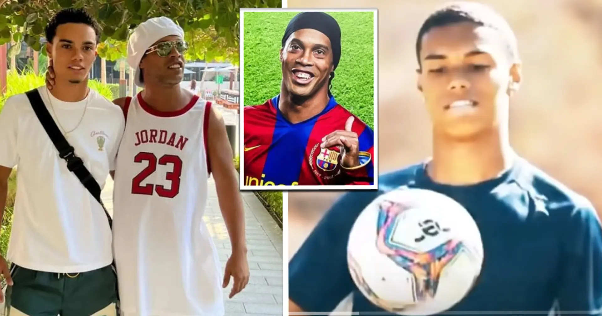 ¿Es bueno para el Barça Joao Mendes, el hijo de Ronaldinho? Analizado con perfil