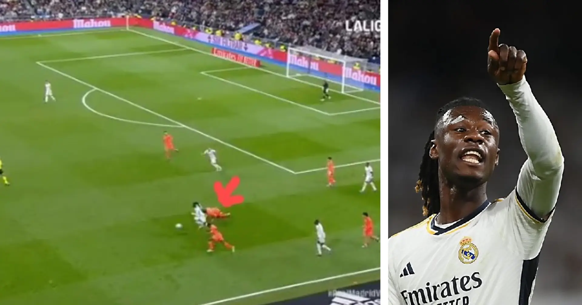 Video: Camavinga muestra su gran técnica y velocidad para regatear a cuatro jugadores del Valencia