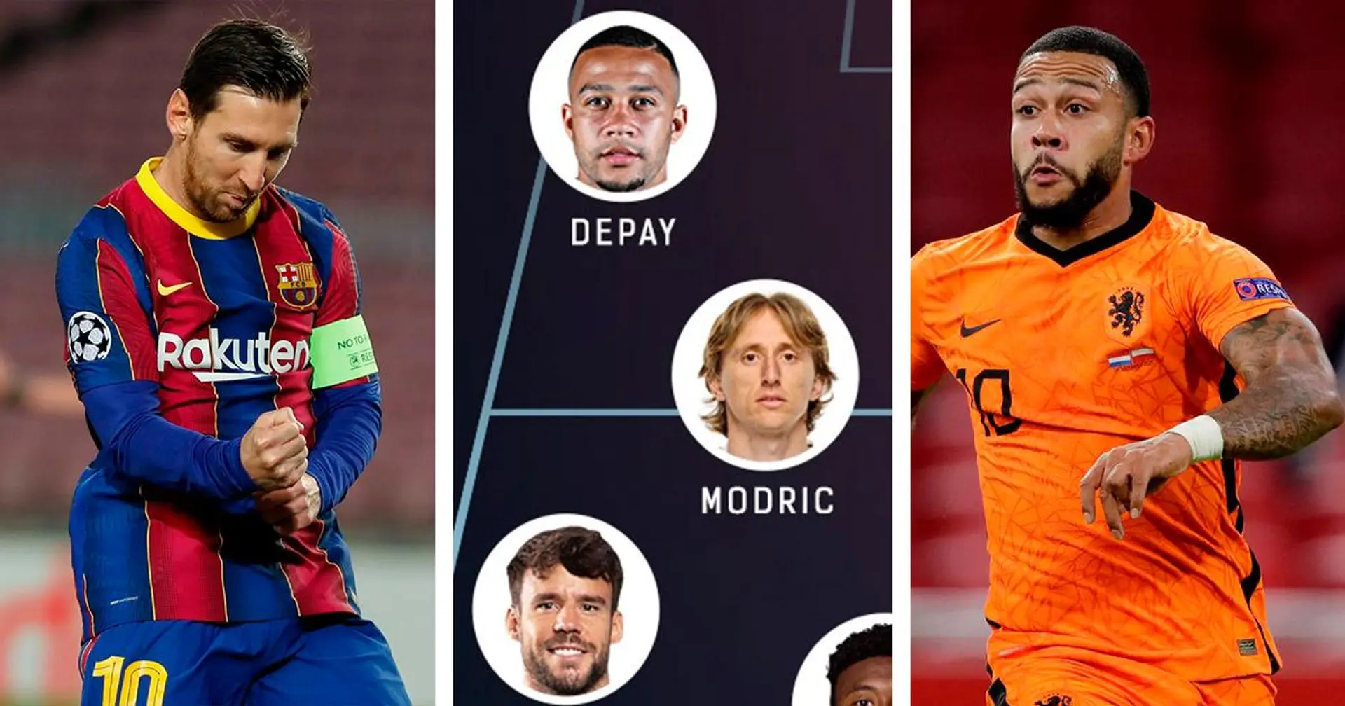 Messi, Depay et 2 cibles potentiels du Barca: XI de départ des meilleurs joueurs libres à l'été 2021