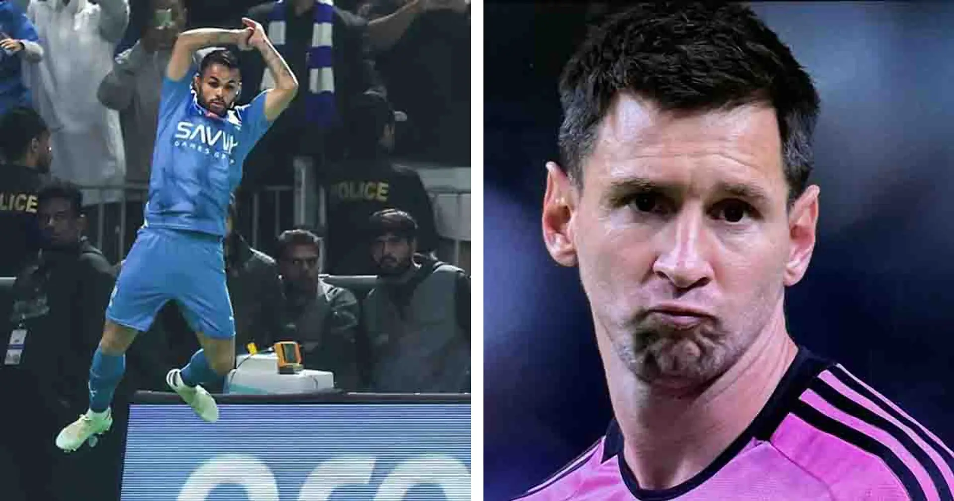 Al Hilal forward Michael does CR7 'SIUU' celebration in front of Leo Messi in thrilling friendly