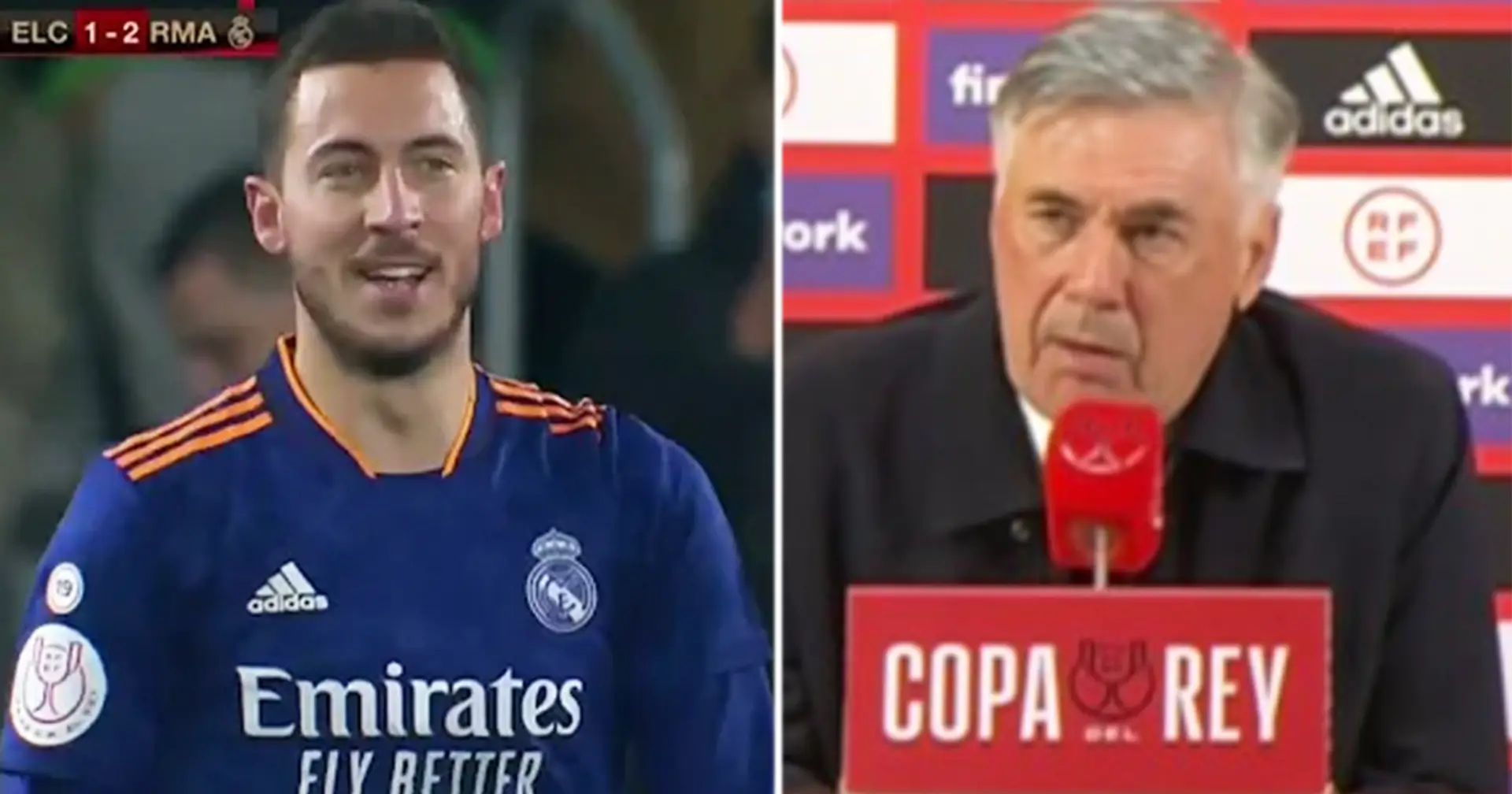 Ancelotti explica por qué no sustituyó a Hazard y Bale en el vs Bilbao