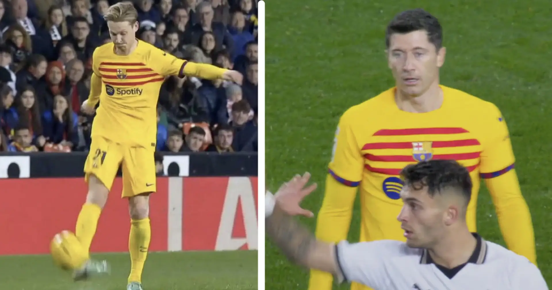 De Jong - 8,5, Lewandowski - 3: valoración de los jugadores del Barça en el empate ante el Valencia