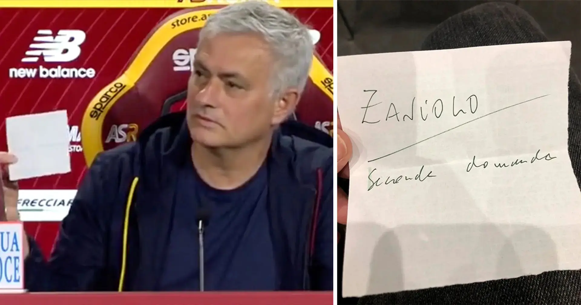 'Zaniolo - segunda pregunta': José Mourinho sorprende al predecir en el papel pregunta sobre Nico Zaniolo