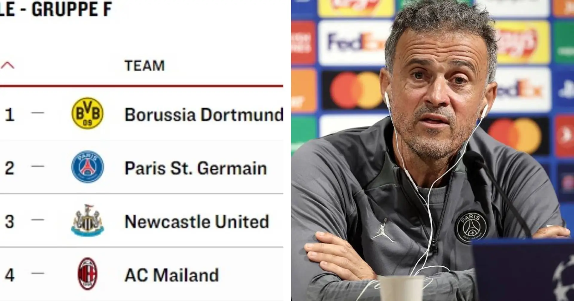 PSG-Coach Luis Enrique vor dem Spiel in Dortmund: "Wir wollen gewinnen, die Gruppe als Sieger beenden"