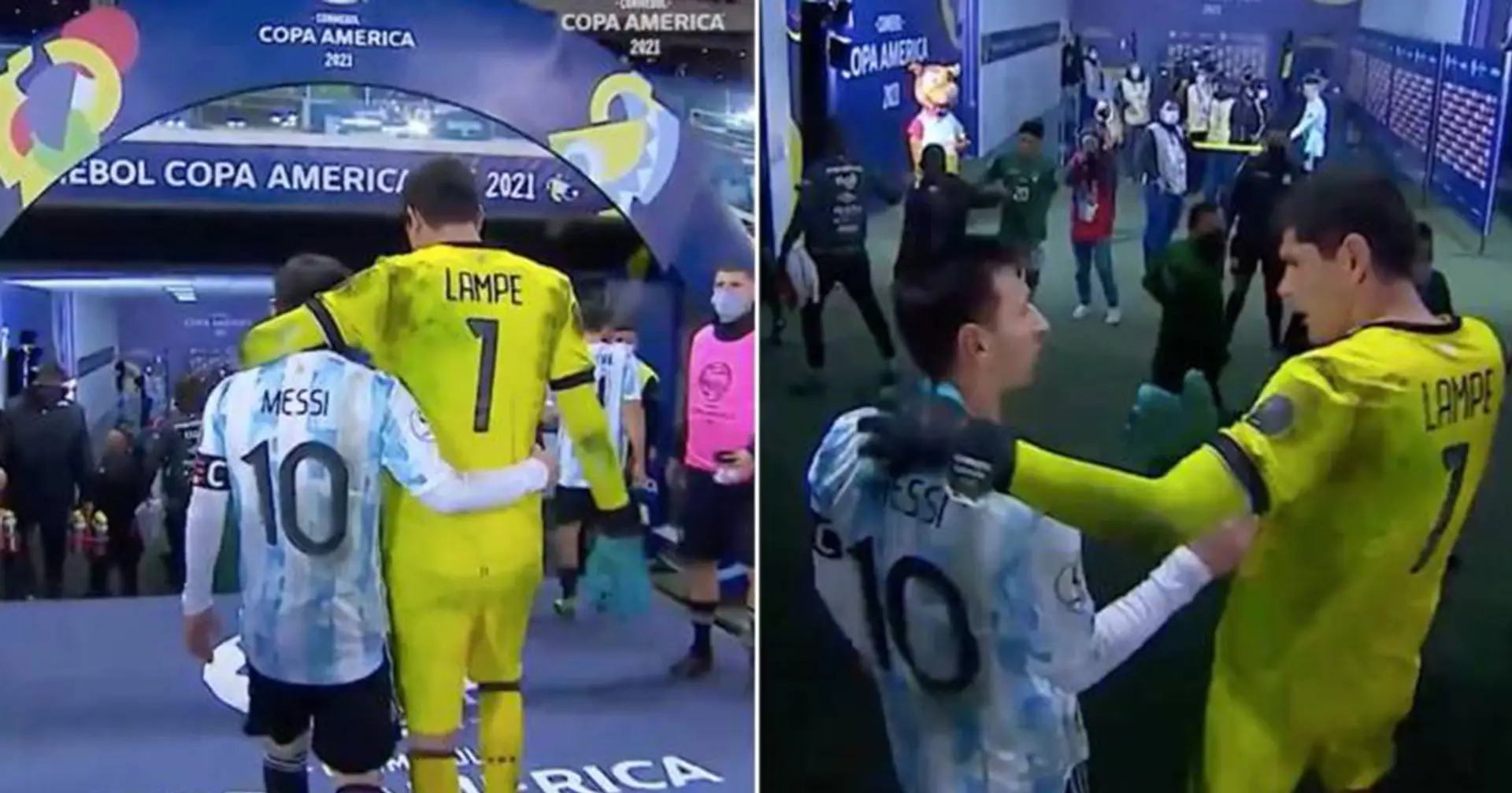 Messi's classy gesture for Bolivia goalie caught on cameras