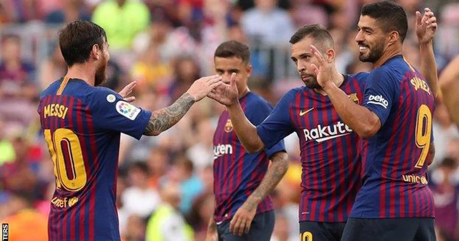 Le ciseaux de Vidal, le doublé de Messi et Suarez: 8 images pour revivre la dernière visite de Huesca au Camp Nou