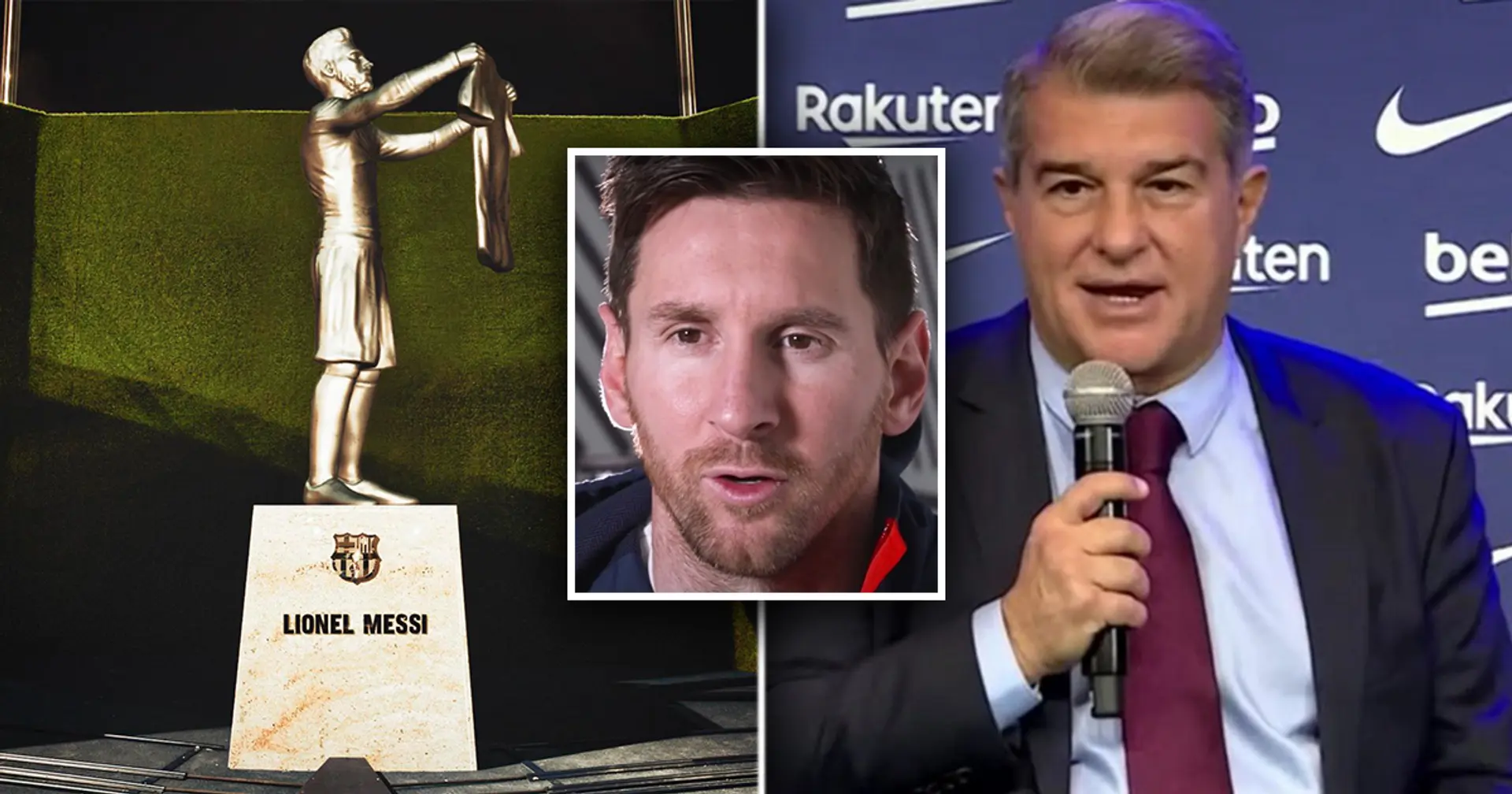 Le Barça "construira une statue de Messi" près du Camp Nou