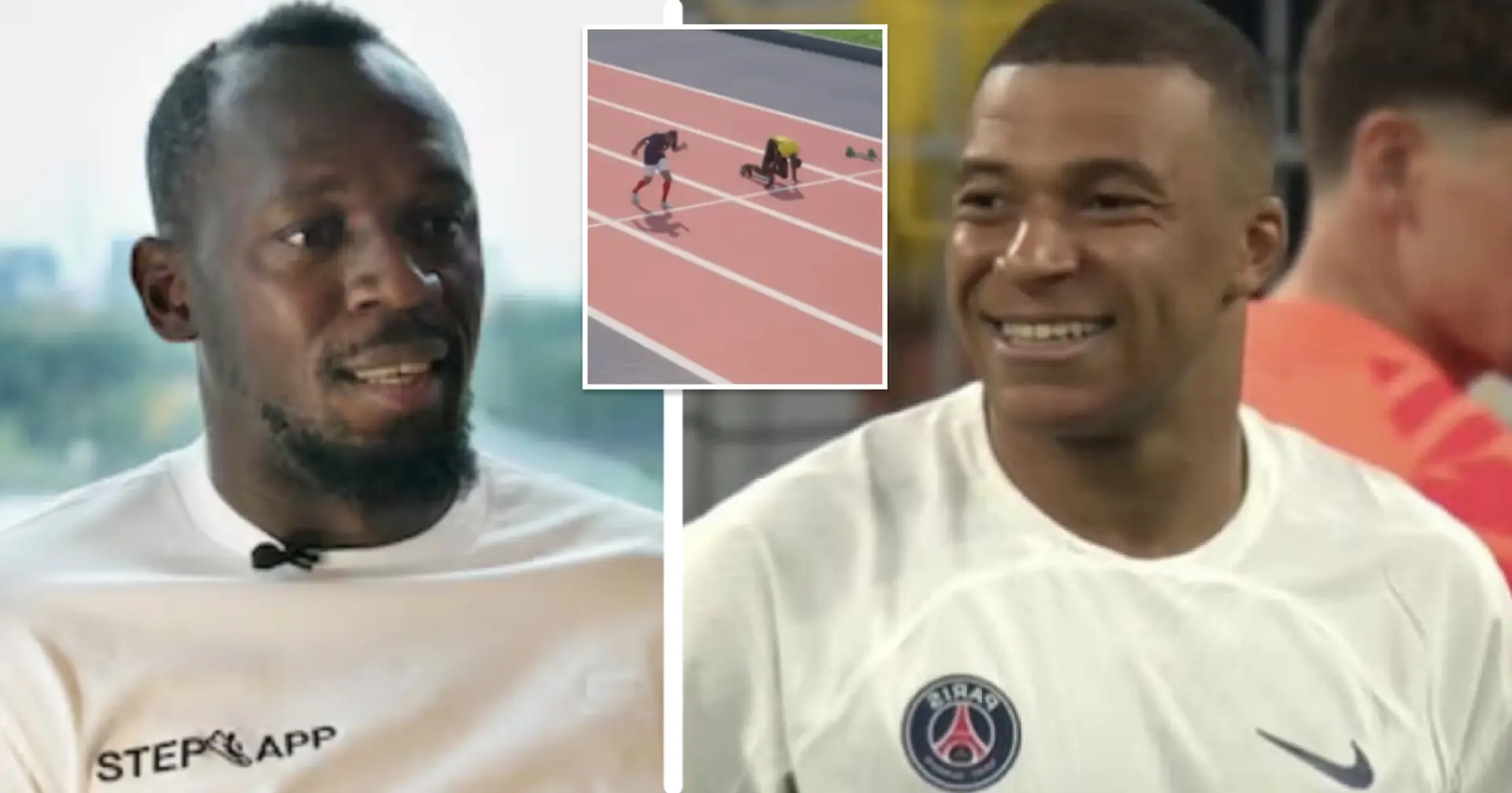Kylian Mbappé acepta la petición de Usain Bolt para correr los 100 metros: la simulación 3D muestra lo que podría pasar