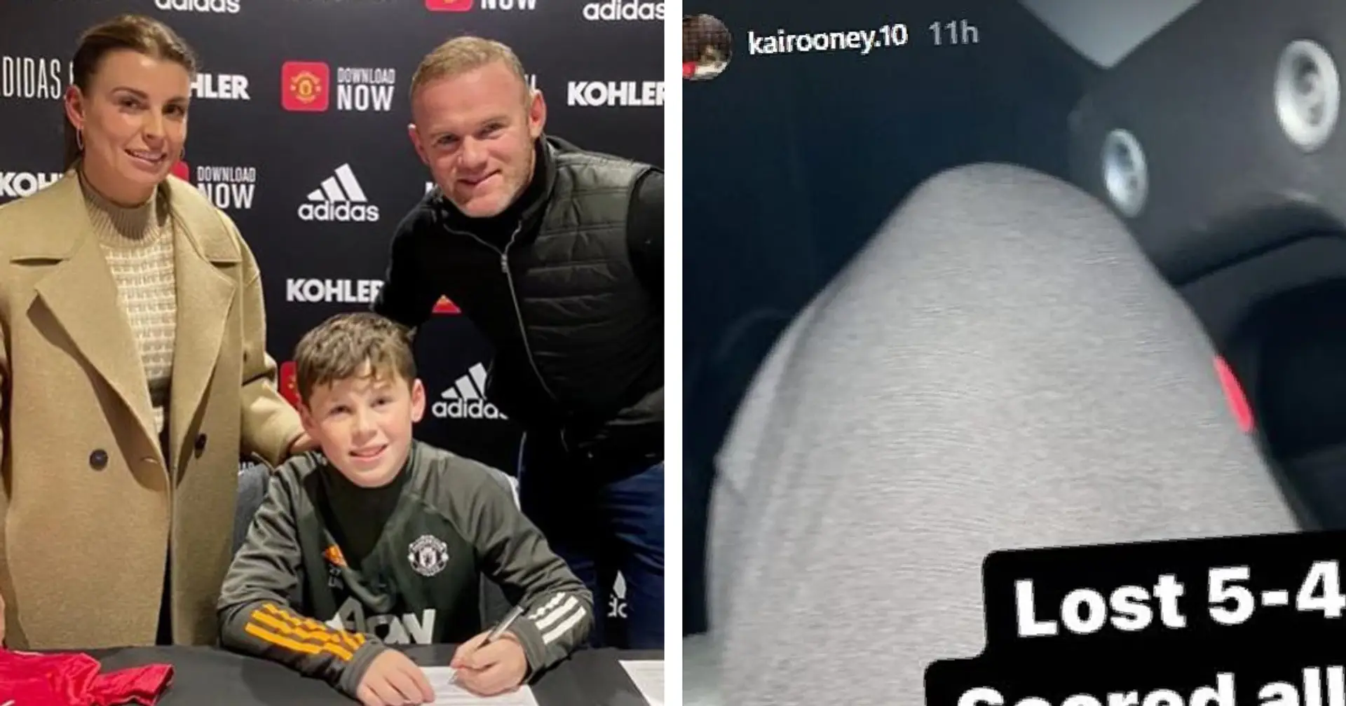 Like father, like son: Kai Rooney scores all goals for Man United in 5-4 loss to Liverpool