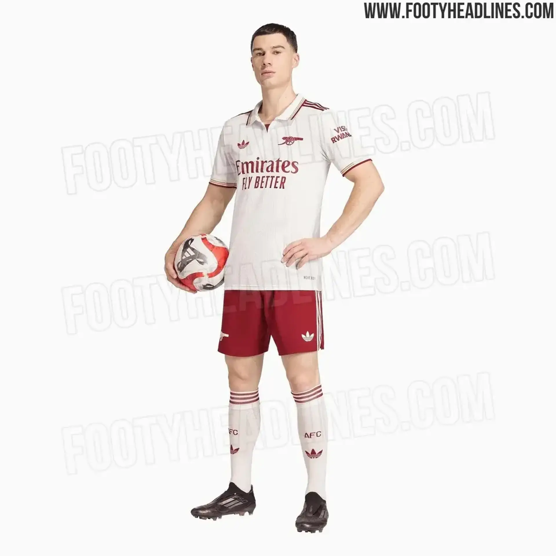 Three fresh pictures as Arsenal's third kit design for 2025/26 season ...
