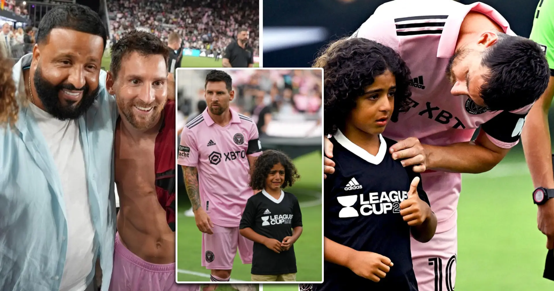 Lionel Messi comforted DJ Khaled's son when boy couldn't stop crying