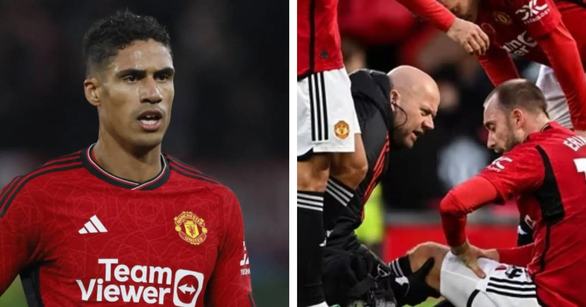 Varane in bottom: A look at Man United players who missed most games this season