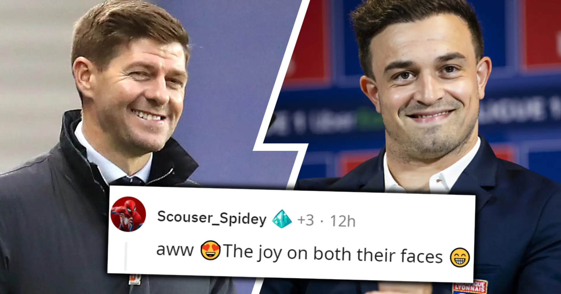 'What could be better': LFC fans spot wholesome moment between Gerrard and Shaqiri