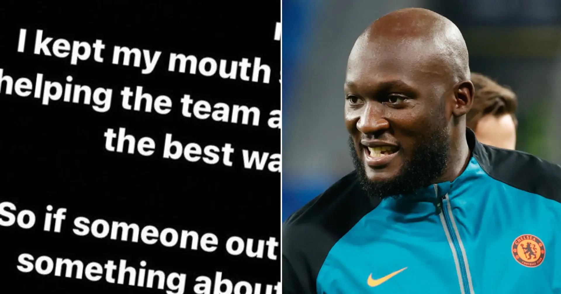 'Not in my name': Lukaku sends strong message in response to agent's controversial comments