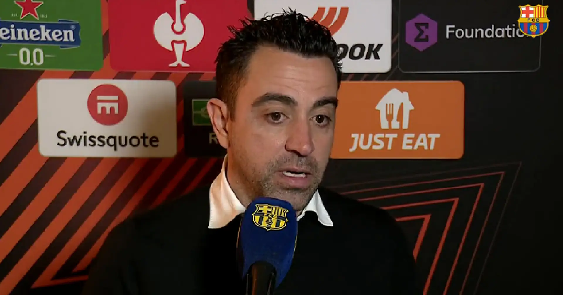 'No lo logramos': Xavi menciona tres cosas que el Barça no pudo mejorar desde el partido de ida en Frankfurt