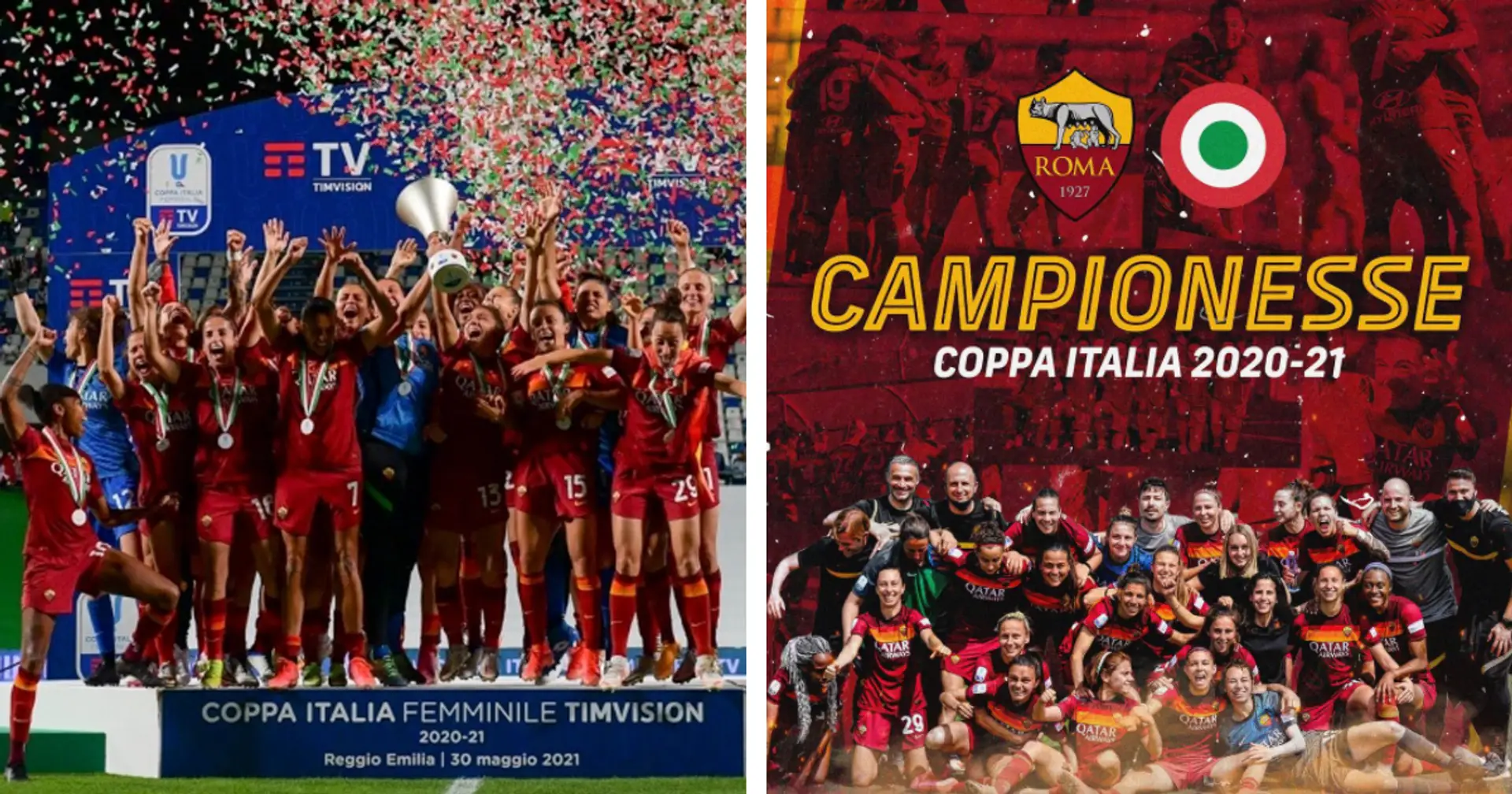 "È NOSTRA, È NOSTRA!": la Roma Femminile vince la prima Coppa Italia battendo il Milan in Finale
