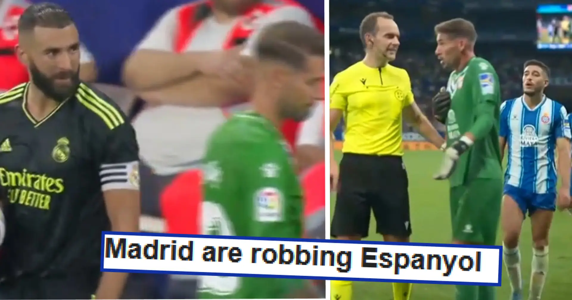 'VARdrid indeed': Espanyol keeper controversially sent off against Real Madrid in 96th minute