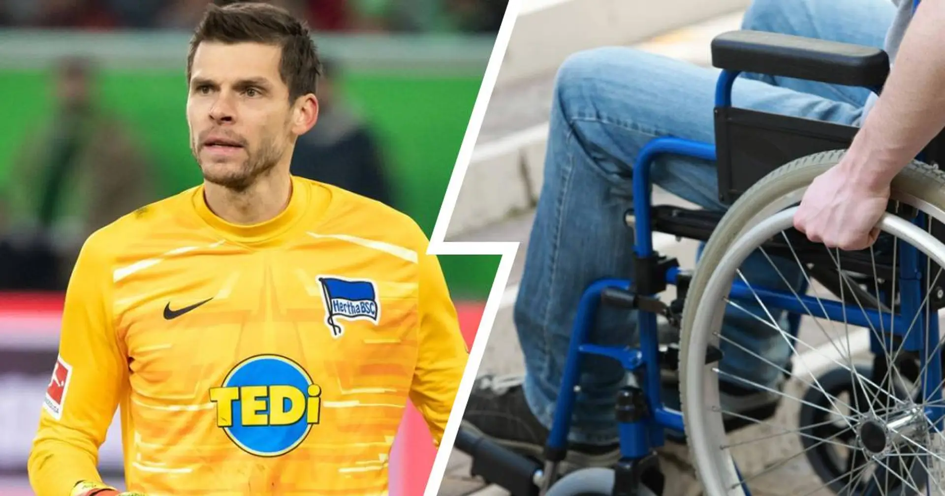 Schockierend: Hertha-Torwart Rune Jarstein musste wegen Corona-Folgen im Rollstuhl sitzen