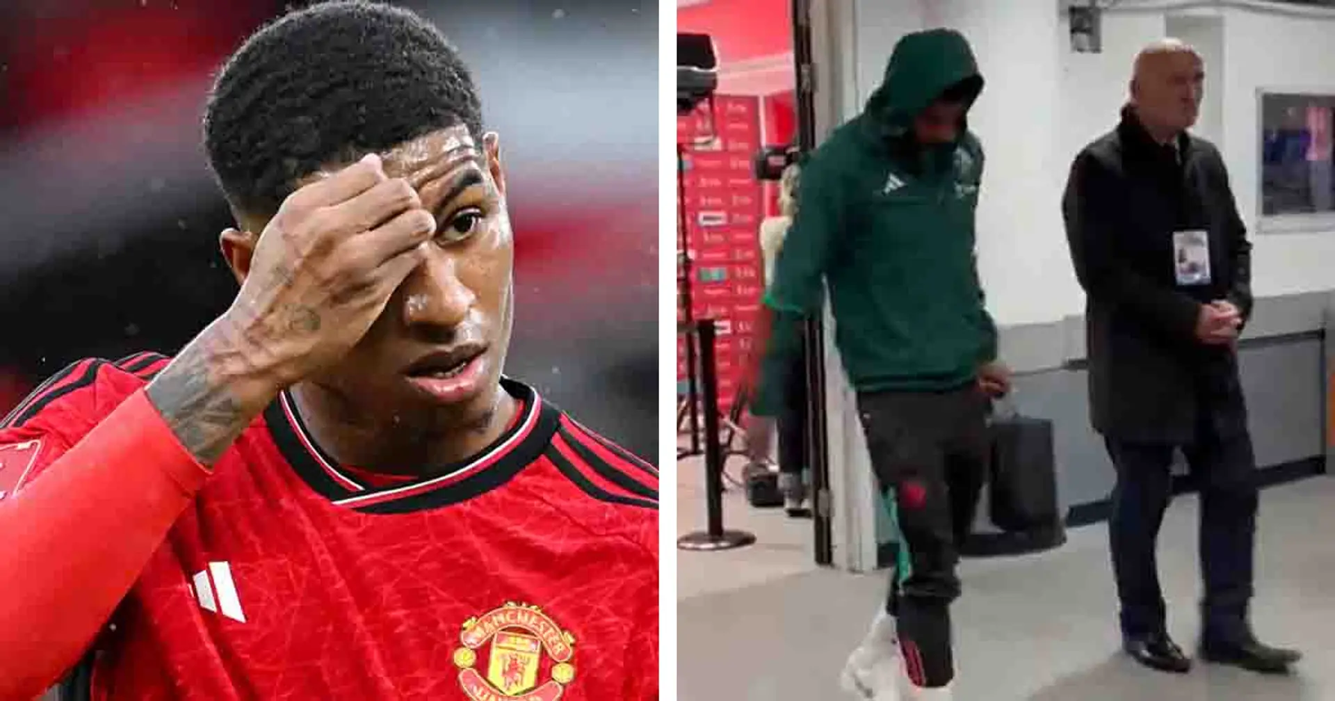 ANOTHER injury blow? Rashford limps out of Wembley Stadium after Coventry win