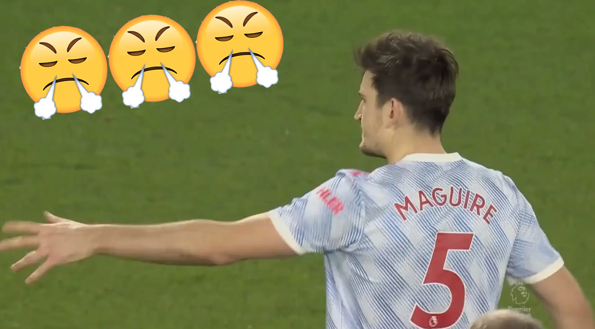 Caught on camera: Maguire throws captain's armband after red card, Solskjaer low-fives him