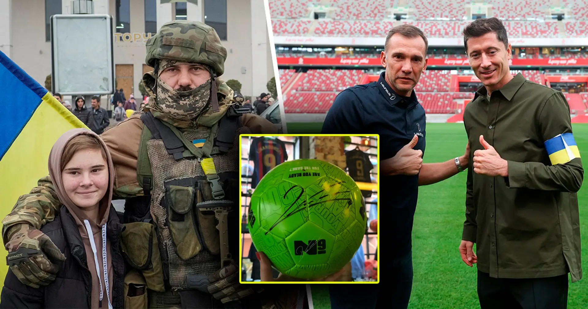 El balón firmado por Lewandowski y más: Tribuna.com lanza una campaña de recaudación de fondos que incluye una subasta con artículos valiosos de los mejores atletas para apoyar al ejército ucraniano