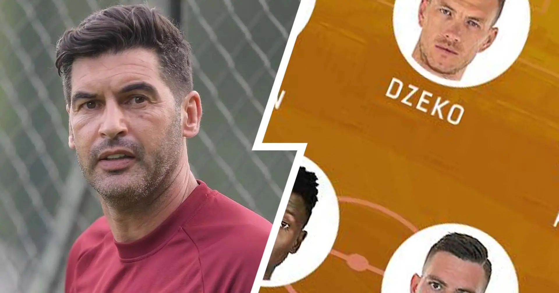 UFFICIALE| La formazione scelta da Fonseca contro il Braga: conferma per Dzeko in attacco