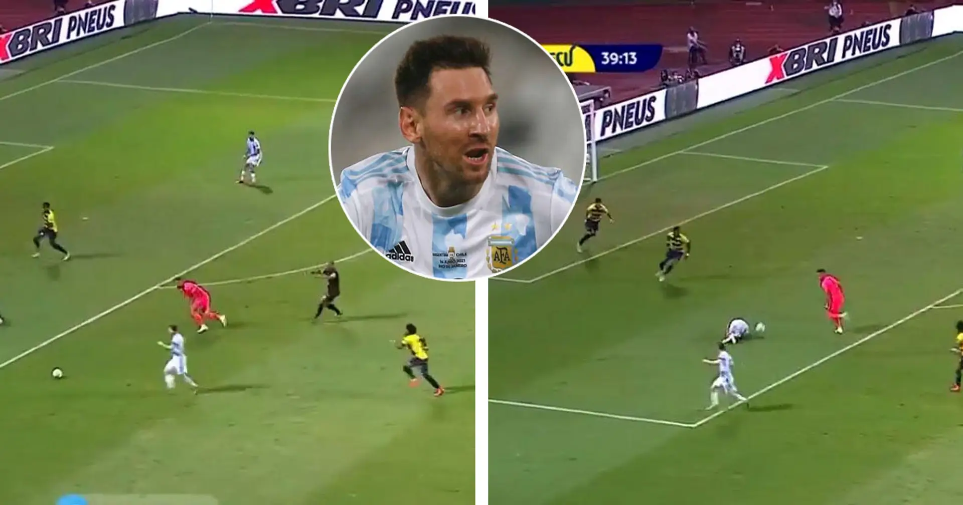 Selfless king! Messi provides stunning assist despite empty net