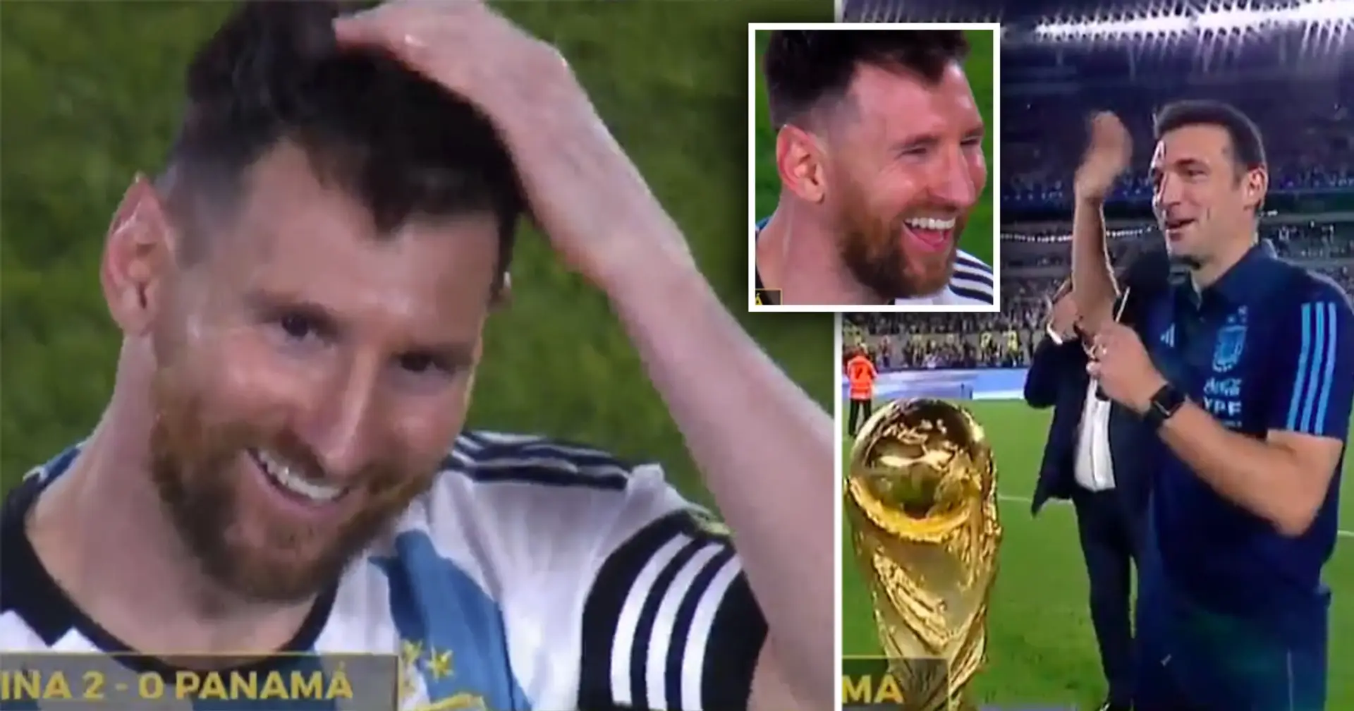 "C'est comme ça que vous traitez le GOAT": le geste incroyable de Scaloni pour Messi qui l'a flatté