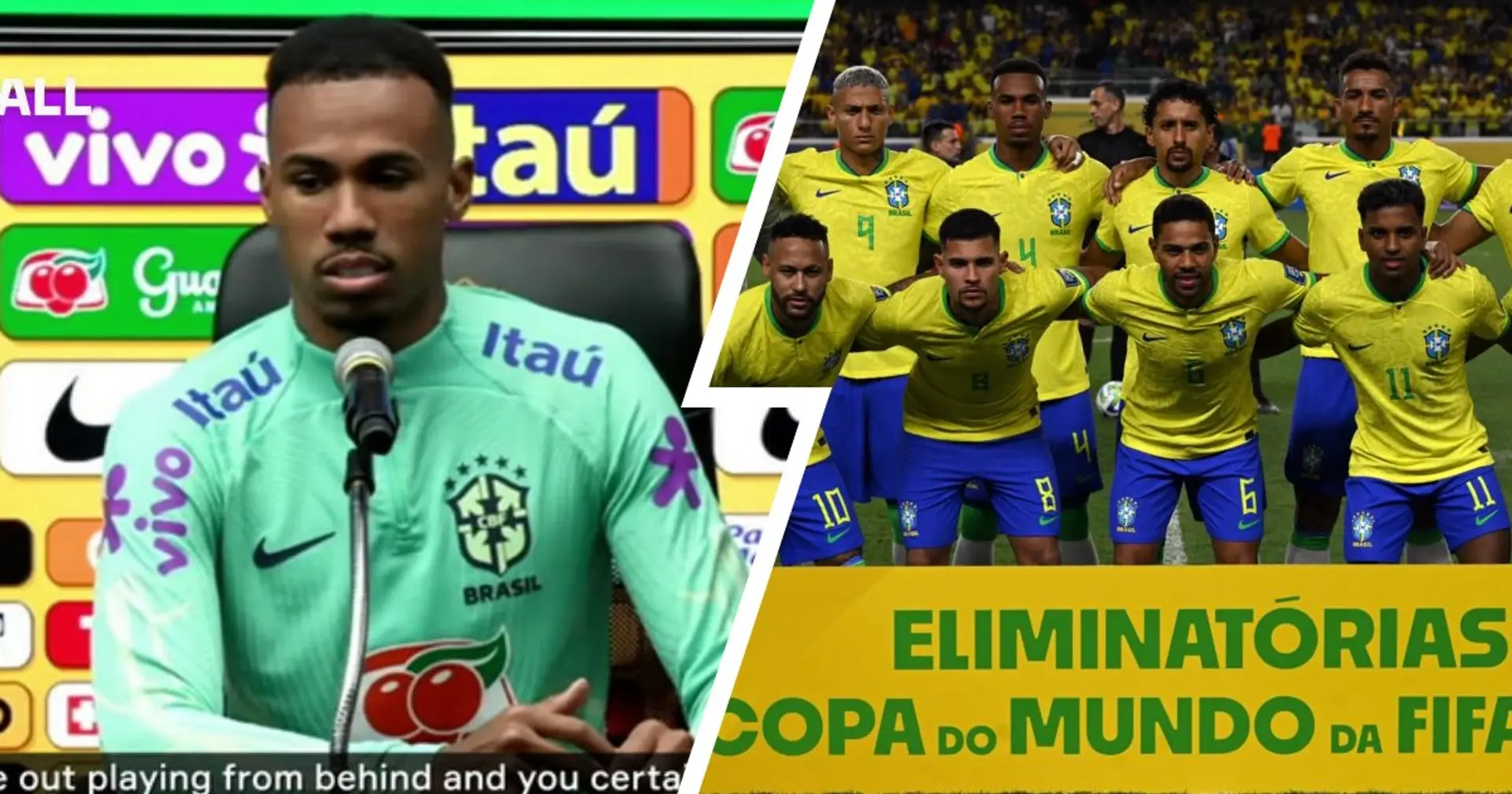 Gabriel names favourite Brazilian teammates - snubs fellow Gooners 
