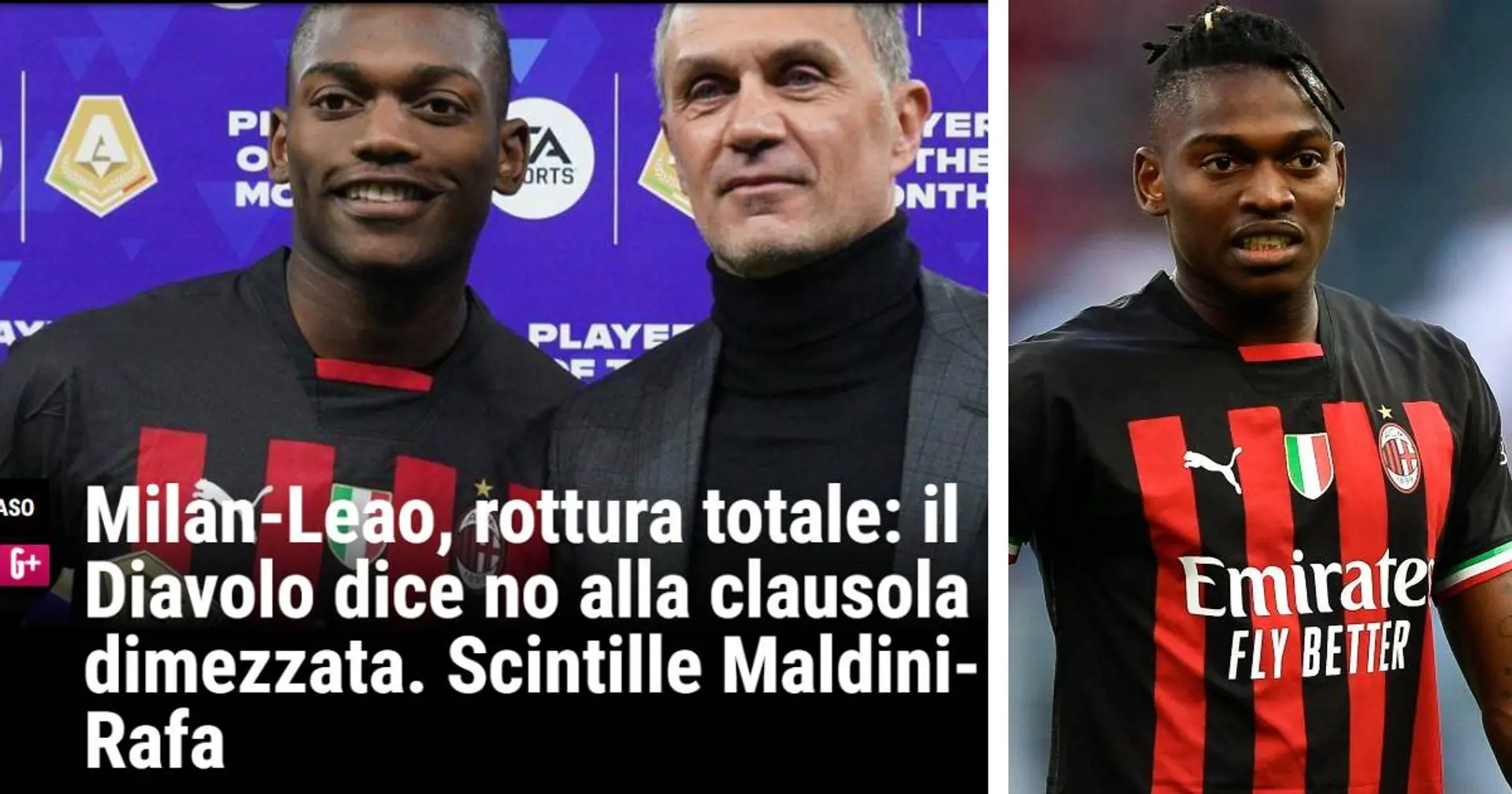 La Gazzetta risponde al Milan su Leao: il messaggio sui social dopo la smentita del club rossonero 