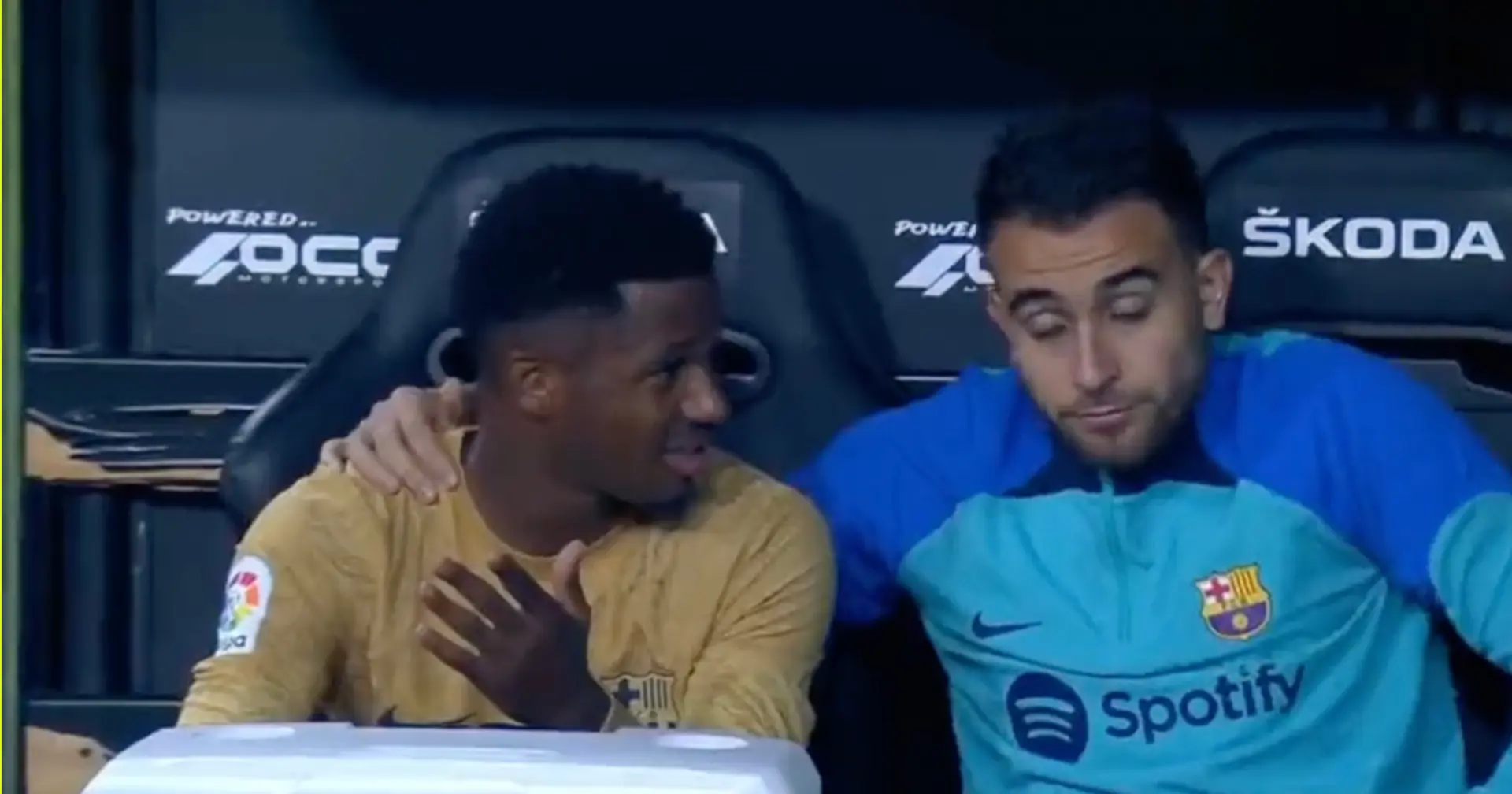 Fati spotted complaining to Garcia after early substitution at Valencia – reporters reveal what he said