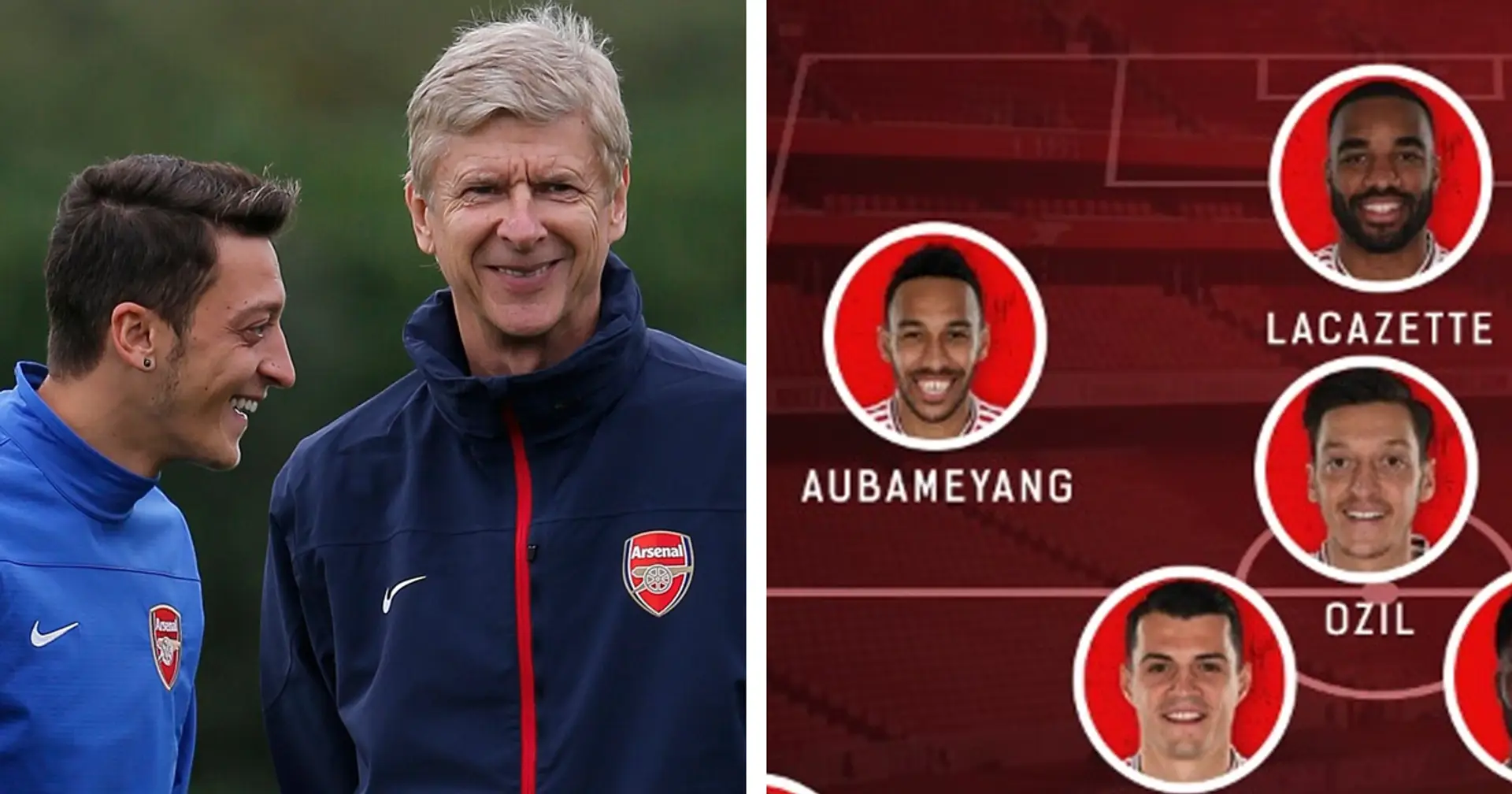 Ozil at 10, 4 at the back, Auba still out wide: how Arsenal's XI would look today with Wenger in charge