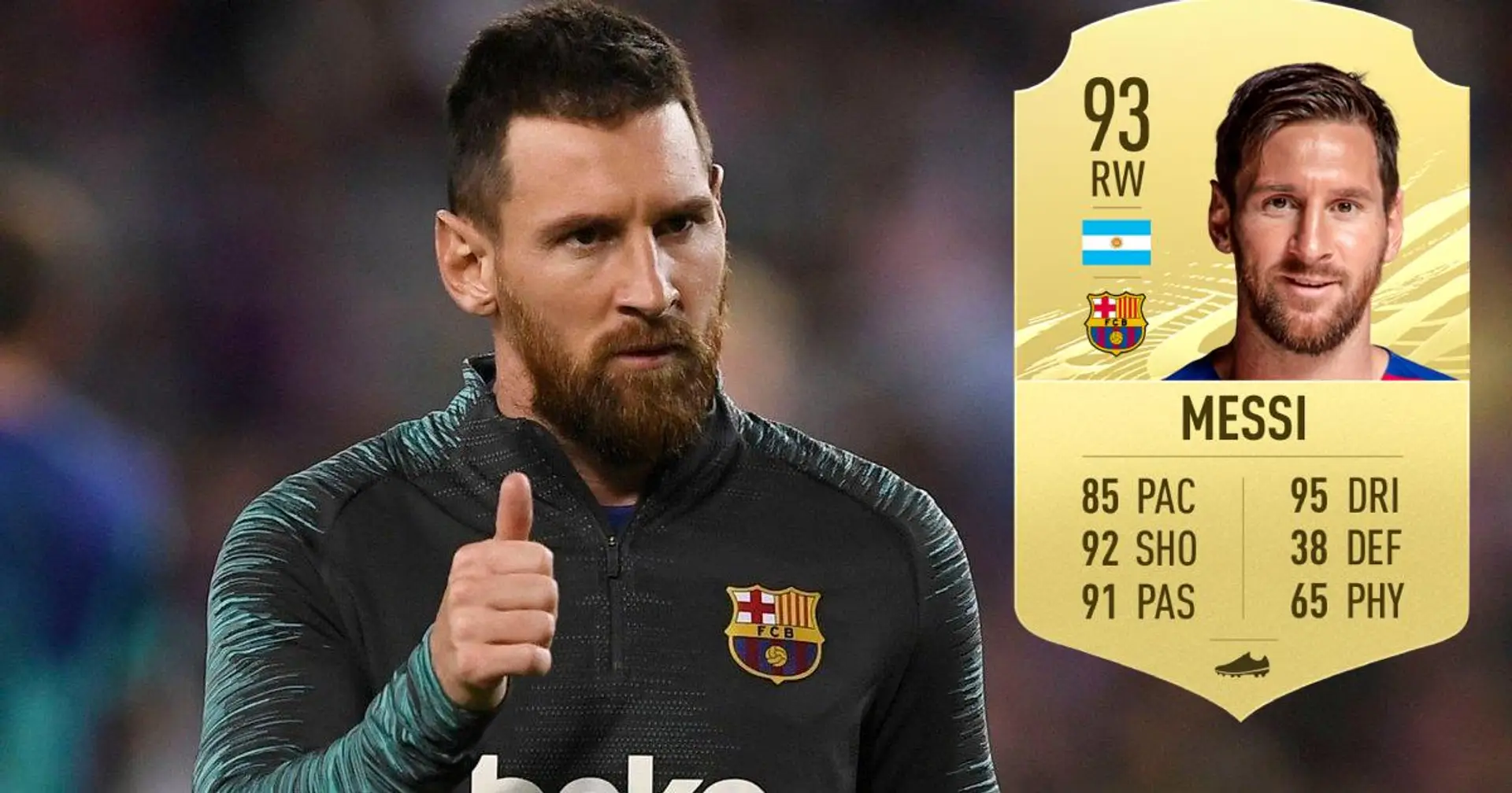 Leo Messi se ubica por encima de Cristiano Ronaldo como jugador mejor calificado en FIFA 21