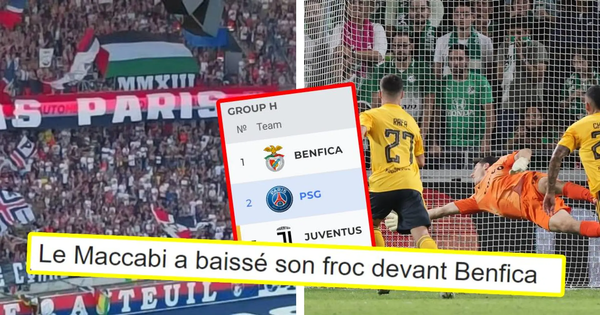 "Ils ont laissé le Benfica marquer" : les fans du PSG soupçonnent le Maccabi Haïfa d'avoir lâché le match vs Benfica exprès