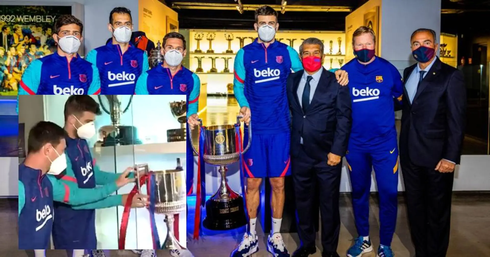 La Copa del Rey ya descansa en el museo del Barça