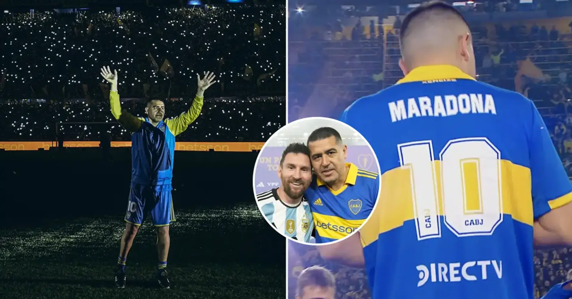 🙌 Riquelme spielte ein Abschiedsspiel (obwohl er 2015 aufhörte): viel Aufmerksamkeit von Messi und die Erinnerung an Maradona 