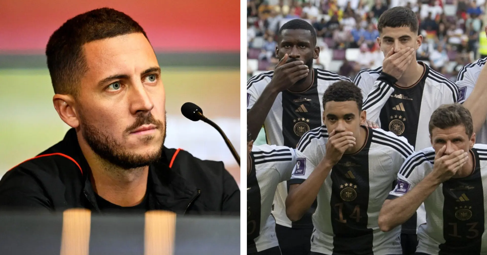 'They lost the game': Eden Hazard reacts to gesture Kai Havertz and Germany teammates made before Japan defeat