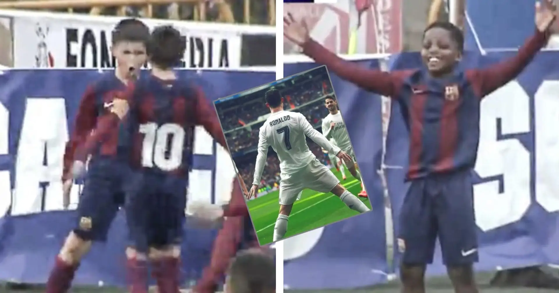 SPOTTED: Barca youth players hit Ronaldo & Bellingham celebrations 