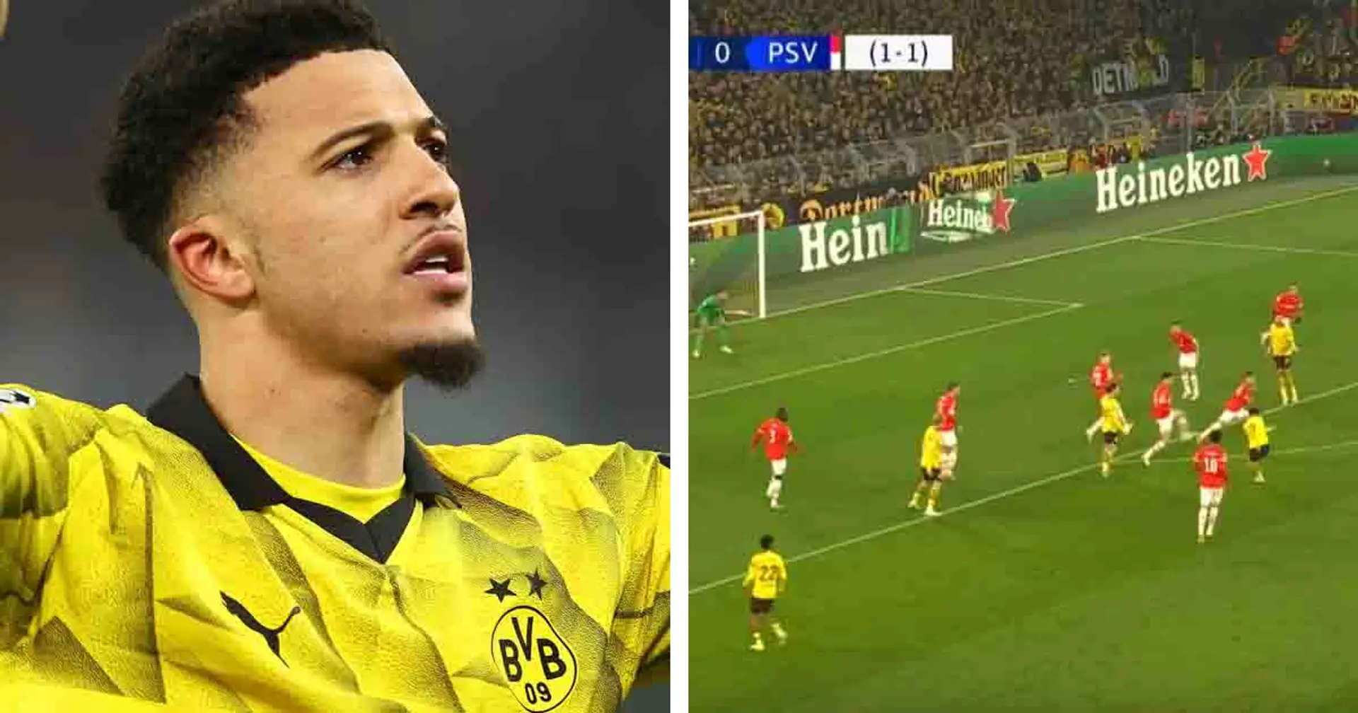 Jadon Sancho scores screamer to help Borussia Dortmund move into Champions League quarter-finals