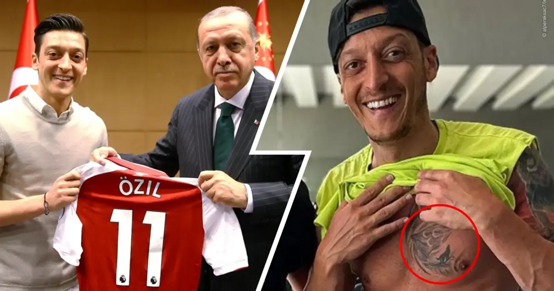 Le nouveau tatouage d'Özil a suscité de violentes réactions sur Internet. Elle est associée aux forces politiques d'extrême droite en Turquie