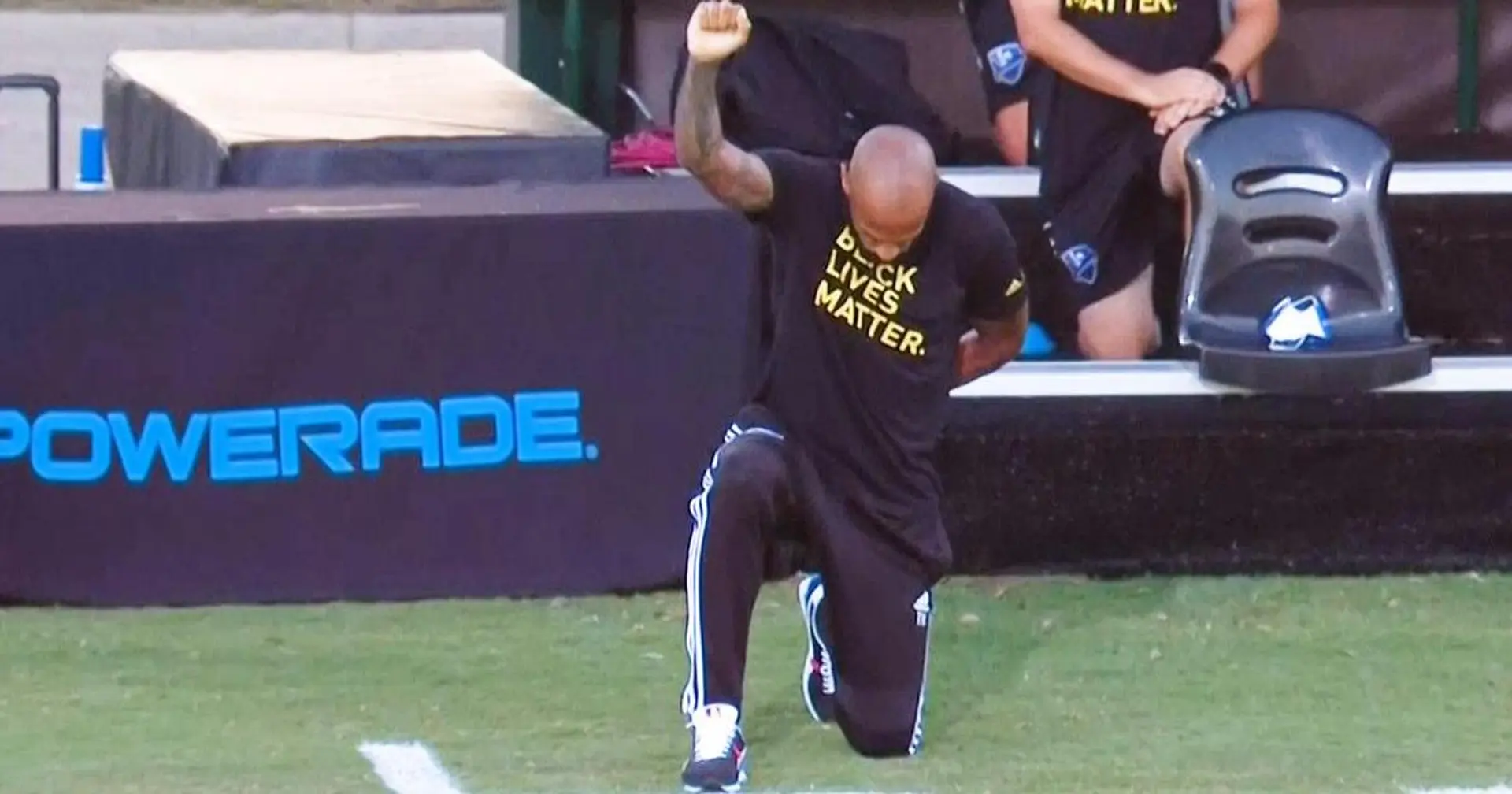 Thierry Henry kneels for 8 mins, 46 secs in support of Black Lives Matter movement
