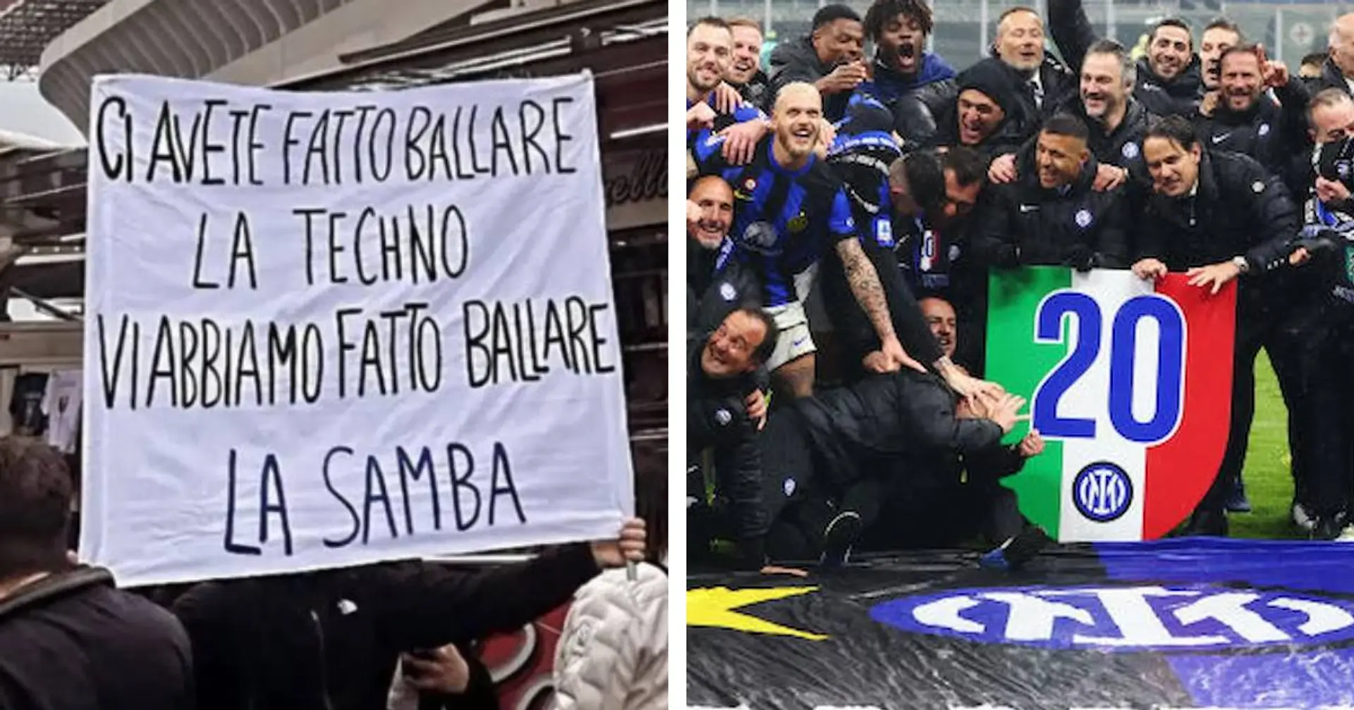 “Ci avete fatto ballare la Techno, noi la Samba”: la risposta di un tifoso dell'Inter dopo la provocazione del Milan  