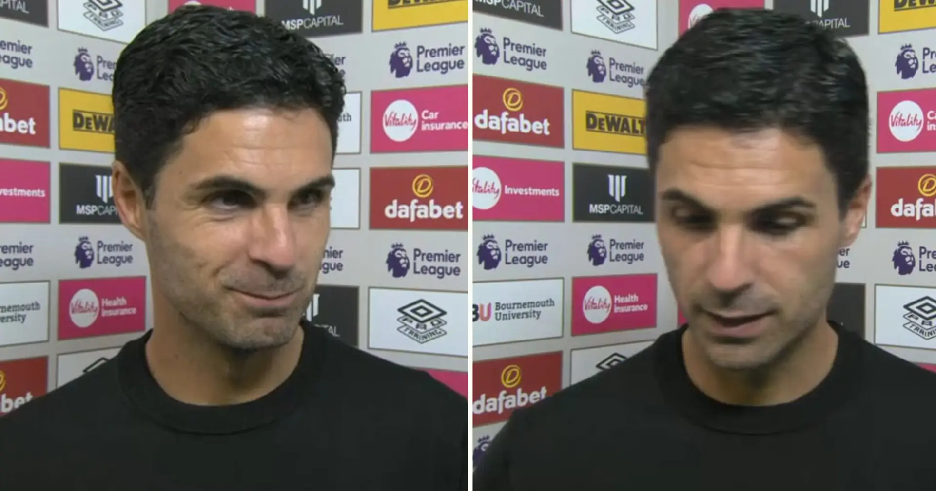 'We know where we are short': Arteta sends transfer message after Bournemouth win