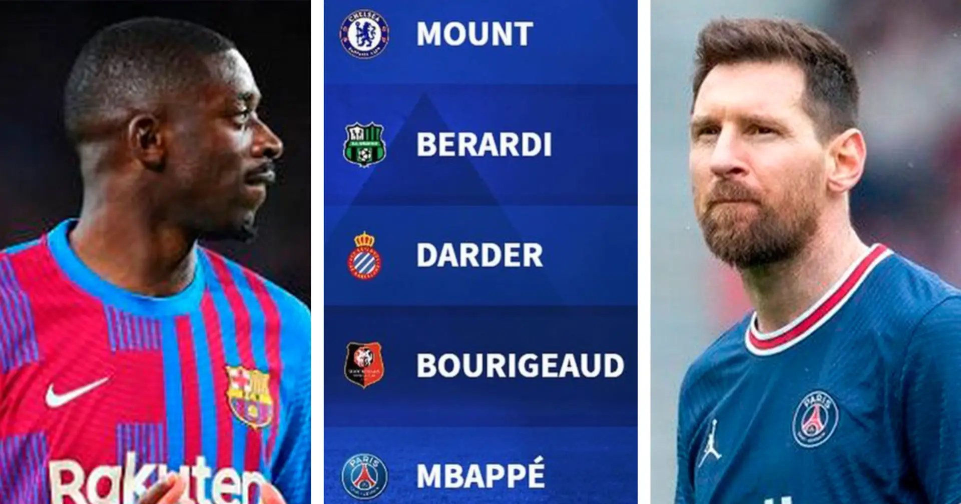 Où Messi et Dembele se situent parmi les joueurs avec le plus de passes décisives en 2022