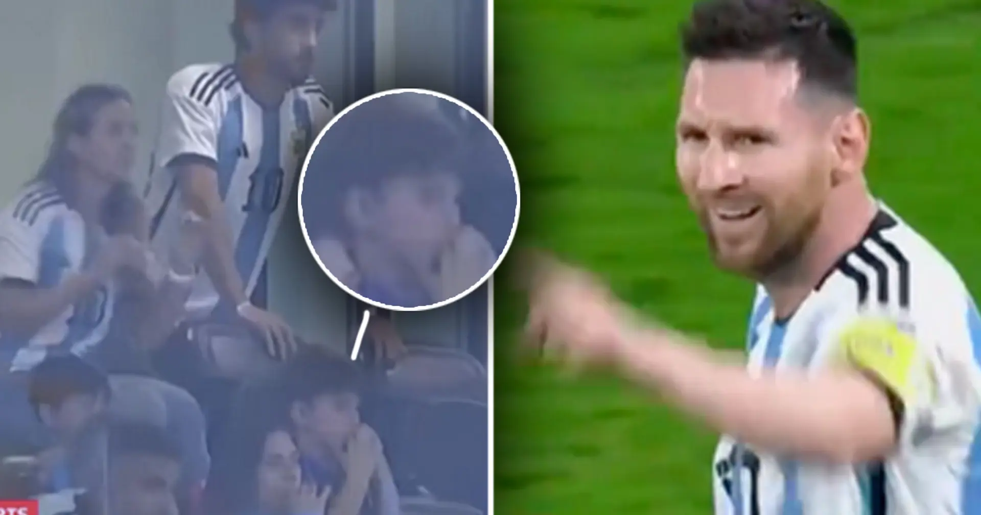Messi family's reaction to Leo's goal v Australia caught on camera