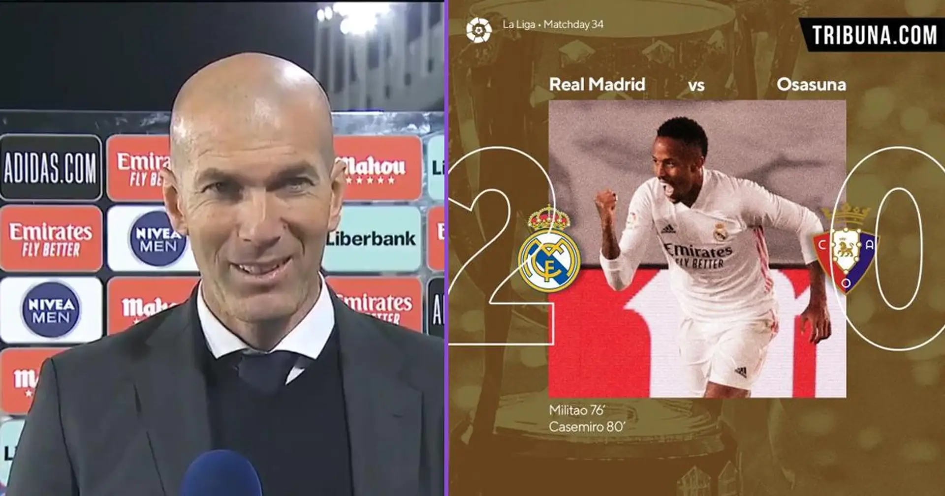 Zidane révèle ce qu'il a dit aux joueurs madrilènes à la mi-temps pour remporter la victoire en seconde période contre Osasuna