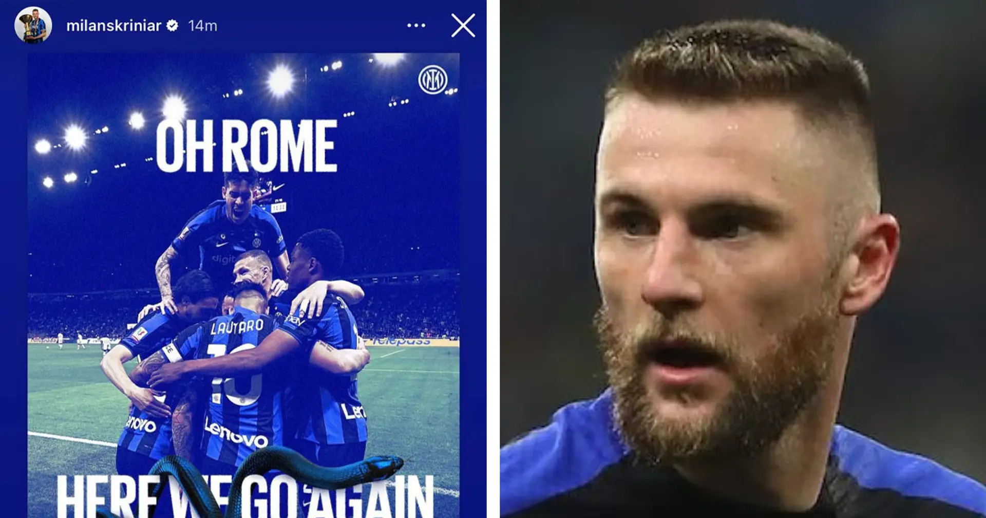 "Il applaudit pour le prix, pas pour autre chose", les fans de l'Inter réagissent mal à la célébration de Skriniar en Coupe d'Italie